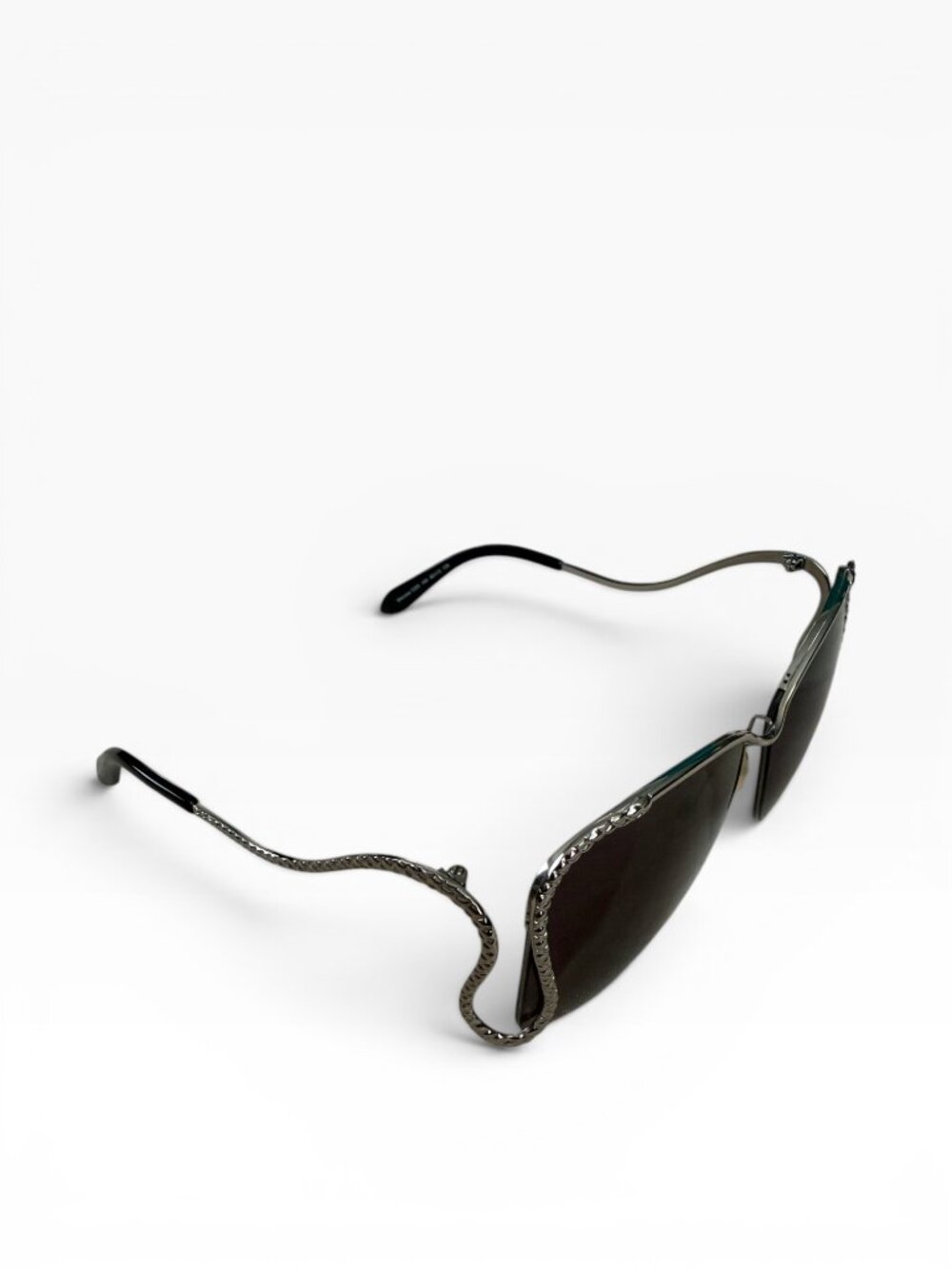 Roberto Cavalli Marutea Serpent Wrap Sunglasses Palladium + Cavalli Case
